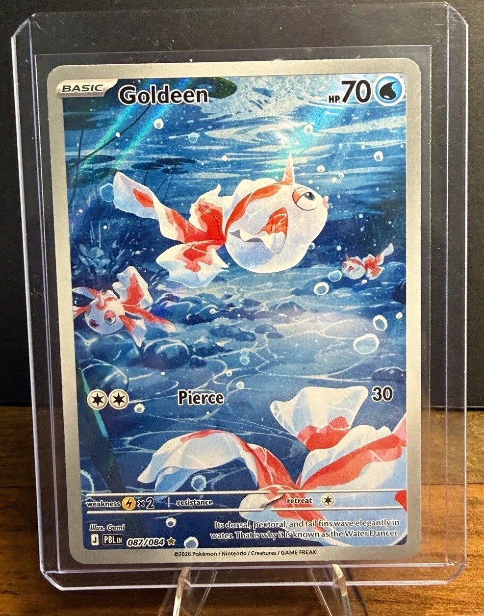 Nintendo Pokemon TCG Goldeen PBL 087/084 Basic Water 70 HP Regular English Nintendo Pokemon TCG Goldeen PBL 087/084 Basic Water 70 HP Regular English
