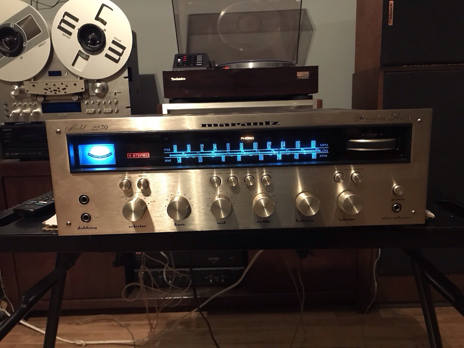 Marantz 2230 Champagne Engraved Face Receiver 4 Digit Serial Number READ Marantz 2230 Champagne Engraved Face Receiver 4 Digit Serial Number READ