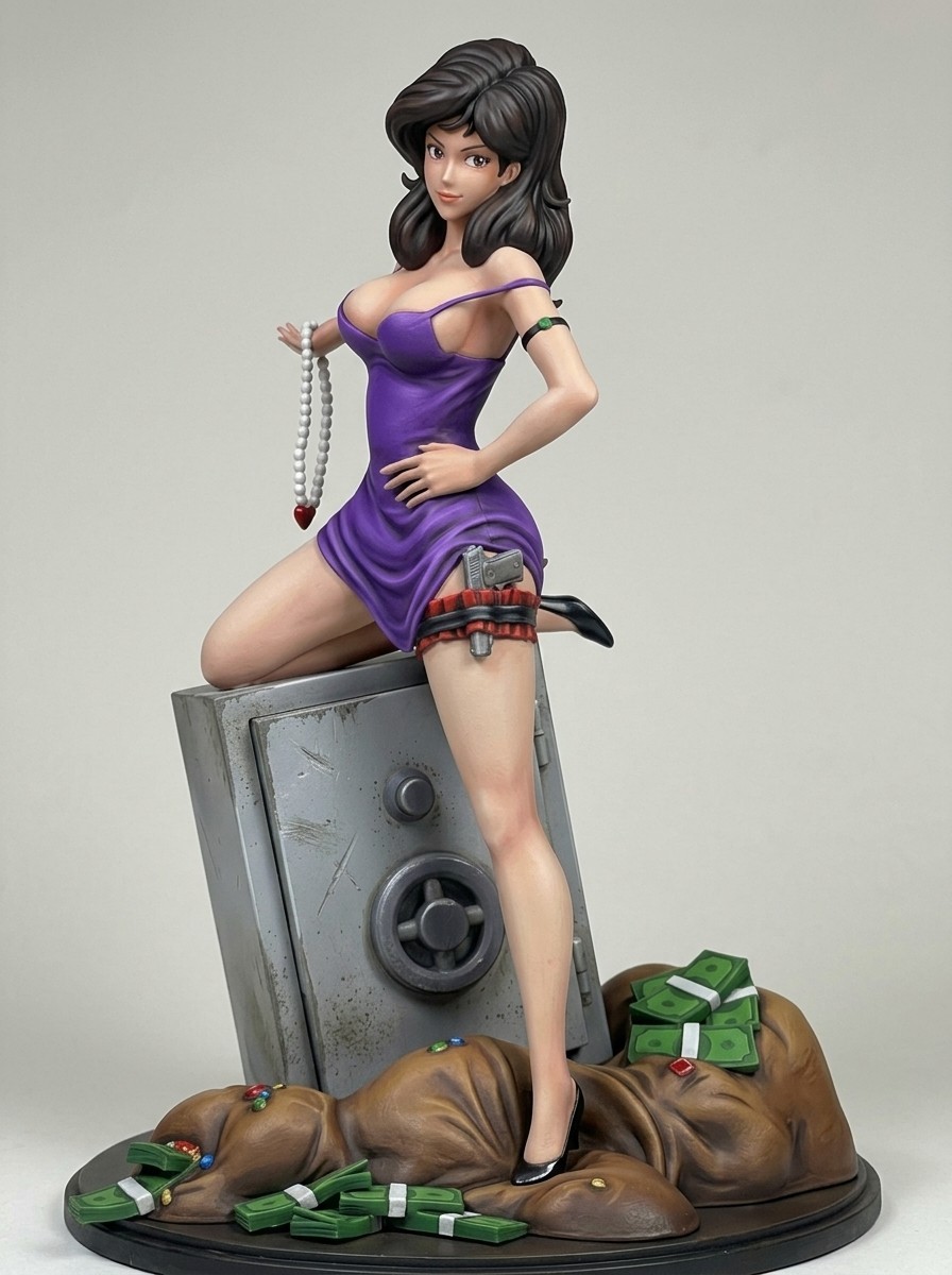 Margot Lupin III Fujiko Mine Resin Kit GK 1/10 Scale Uncolored