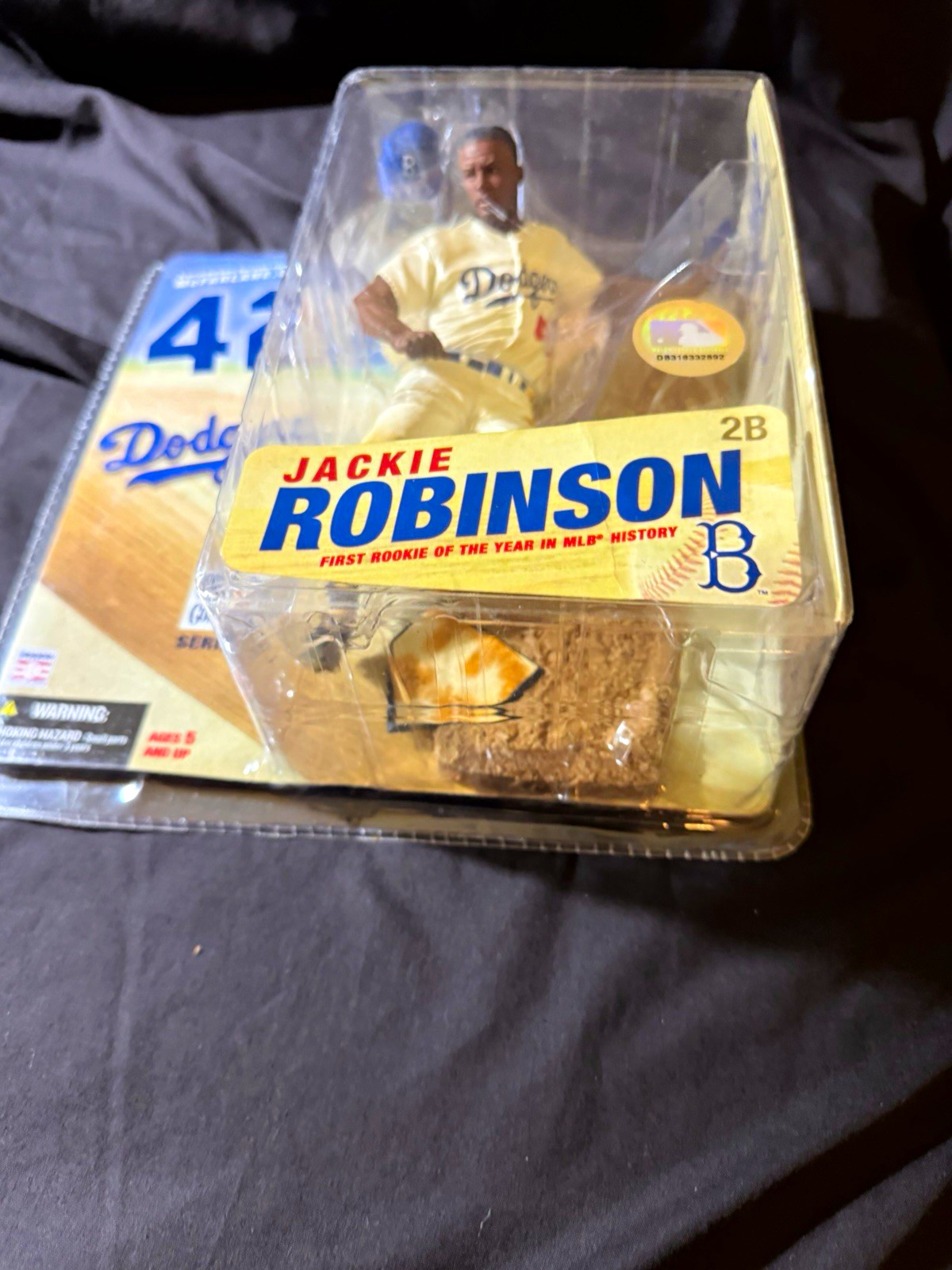 McFarlane Jackie Robinson Los Angeles Dodgers MLB Baseball Action Figure #42