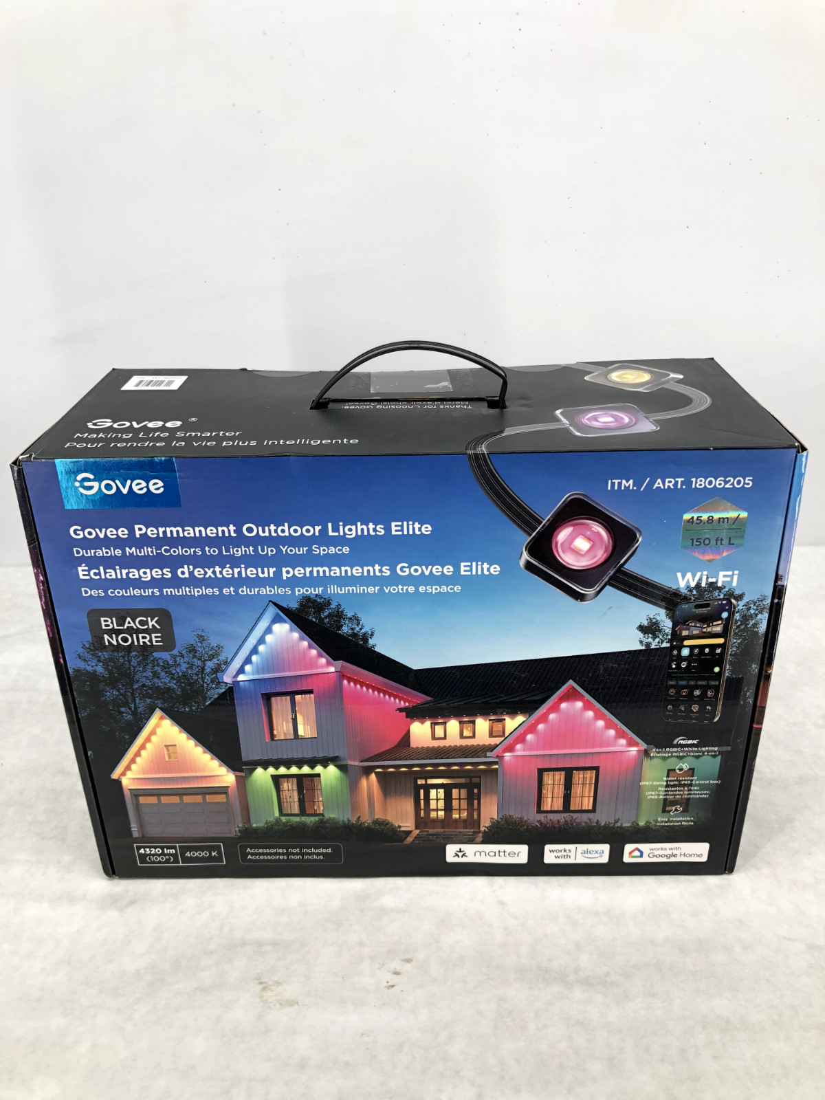 Govee Permanent Outdoor Lights Elite - Open Box/NEW Govee Permanent Outdoor Lights Elite - Open Box/NEW