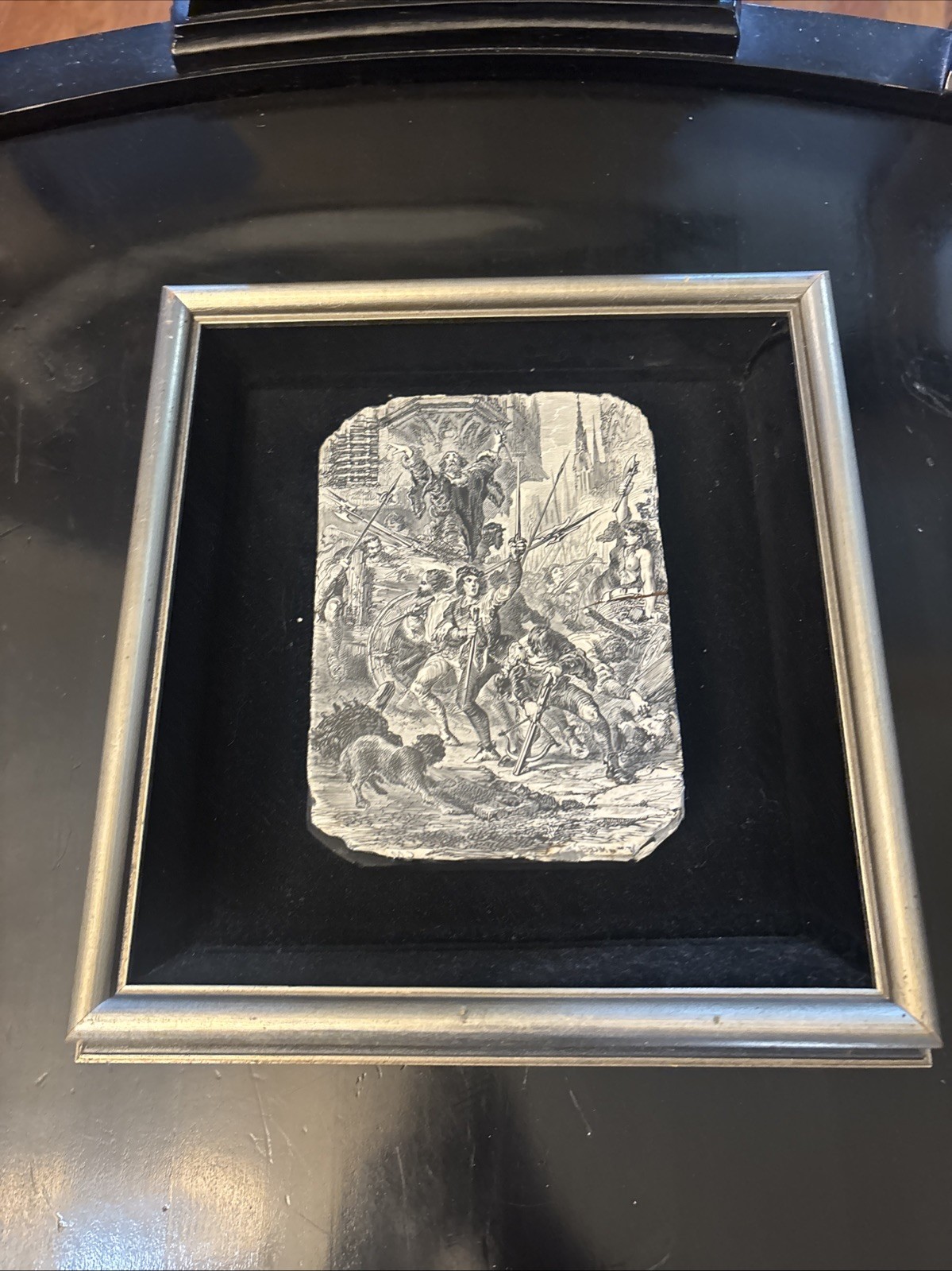 Vincent Price Framed Wood Block Etchings (Collab Sears Roebuck) Vtg Woman Signed