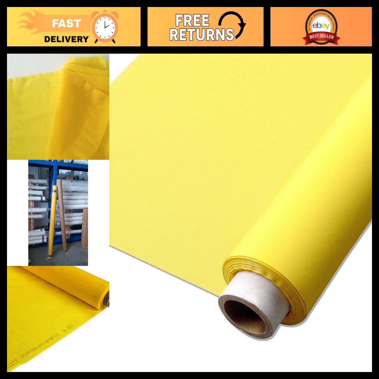 3 Yards Silk Mesh Screen Fabric for Screen Printing - 63\