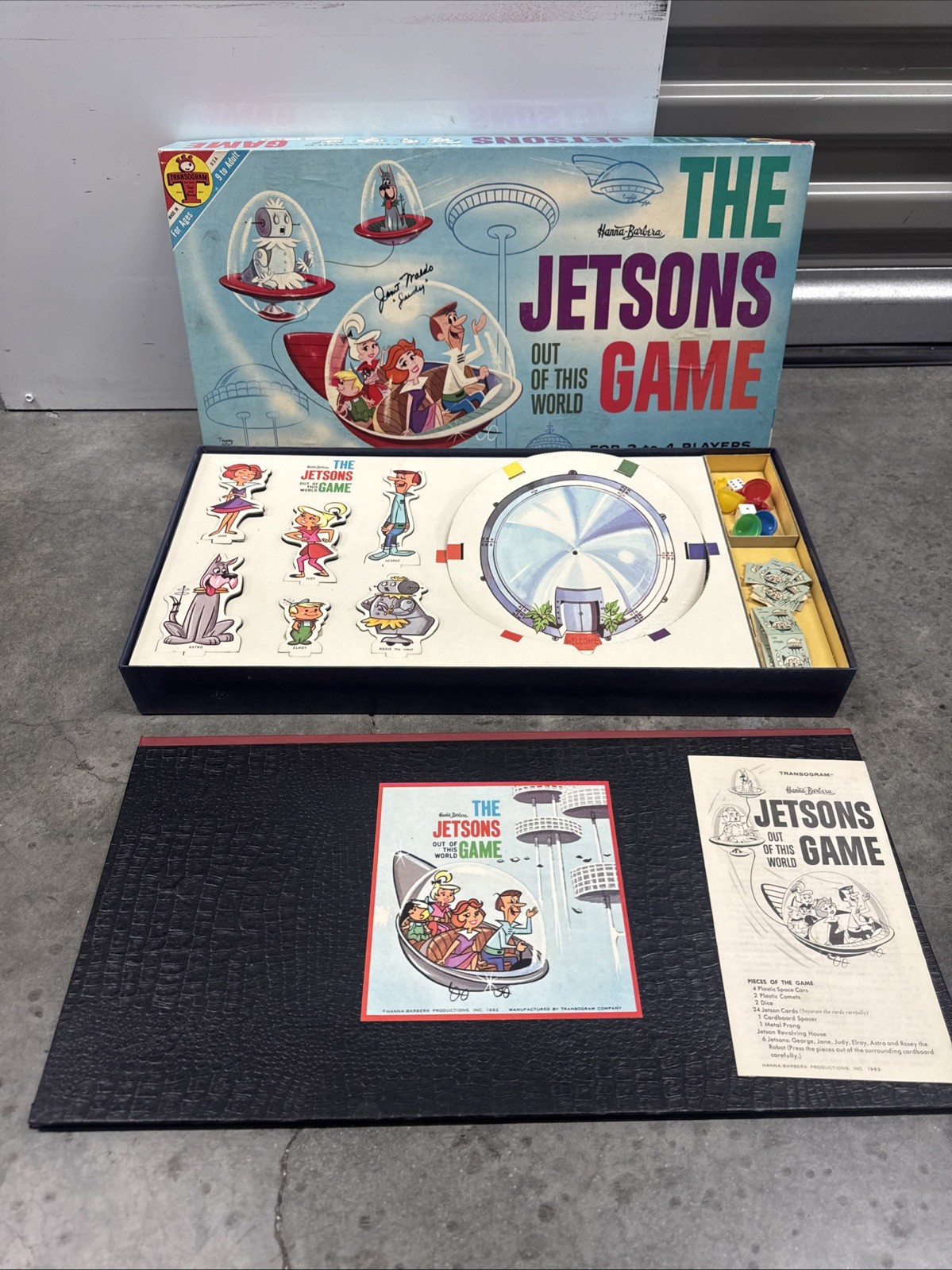 1962 Transogram Hanna Barbera The Jetsons Game 100% Complete Signed Janet Waldo 1962 Transogram Hanna Barbera The Jetsons Game 100% Complete Signed Janet Waldo