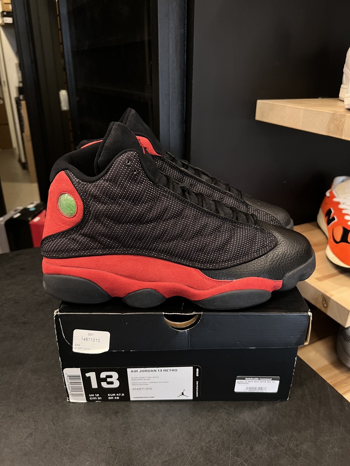 Jordan 13 Retro Bred (2013) Size 13, PREOWNED