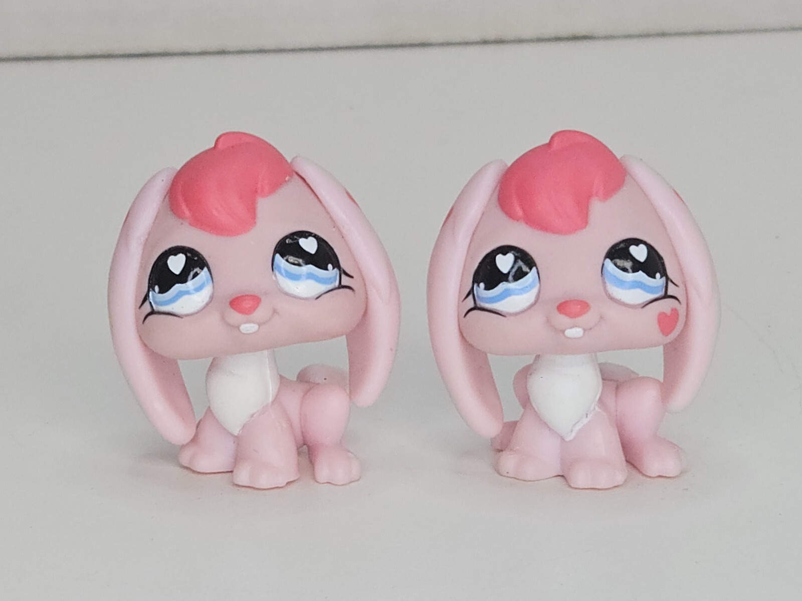 LPS Littlest Pet Shop #557 RARE ERROR Pink Valentine Rabbit Hearts Authentic