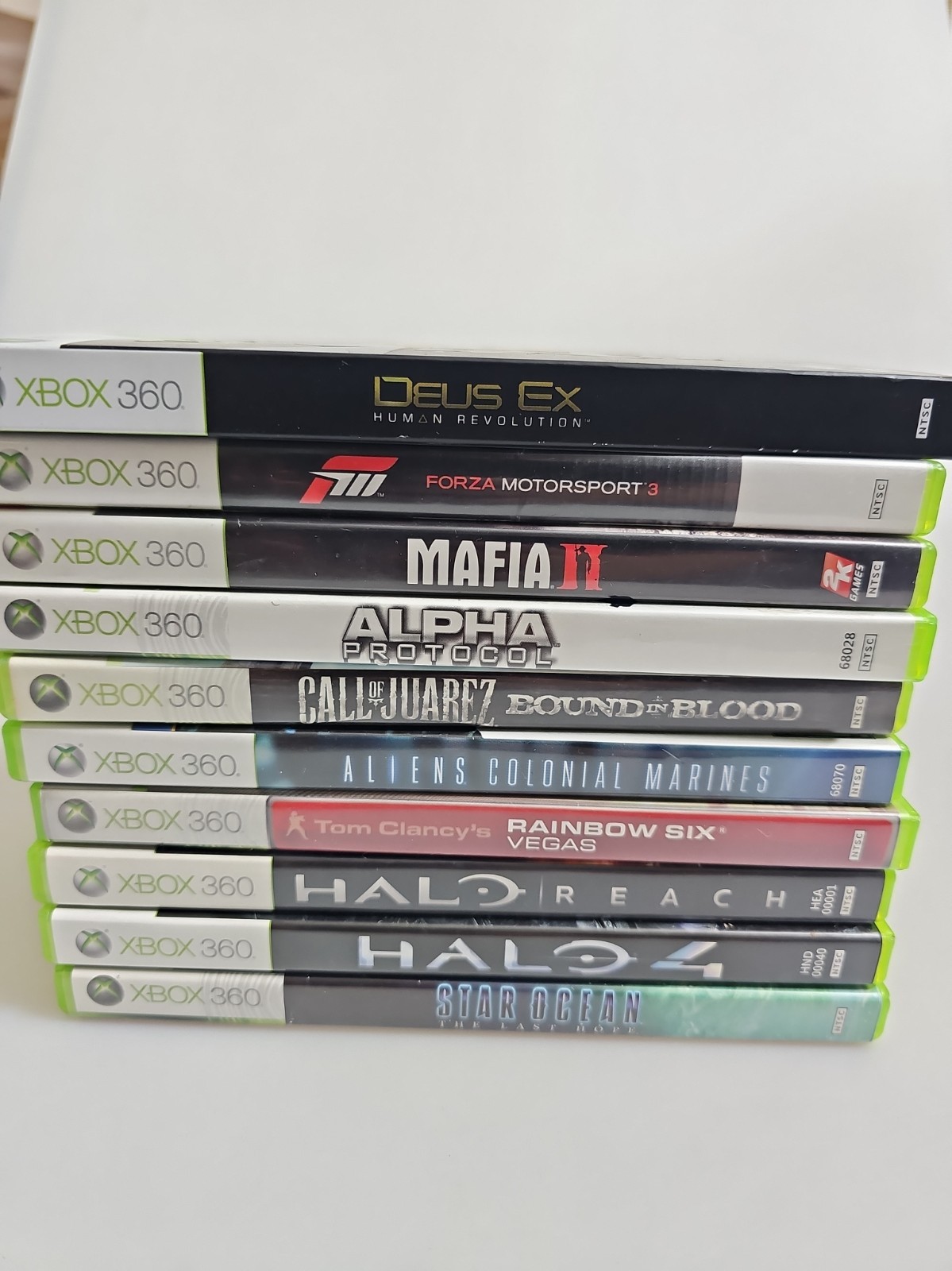 Microsoft Xbox 360 Games Lot Of 10 Halo Reach/4,Aliens/Deus Ex/Star Ocean/Mafia2 Microsoft Xbox 360 Games Lot Of 10 Halo Reach/4,Aliens/Deus Ex/Star Ocean/Mafia2