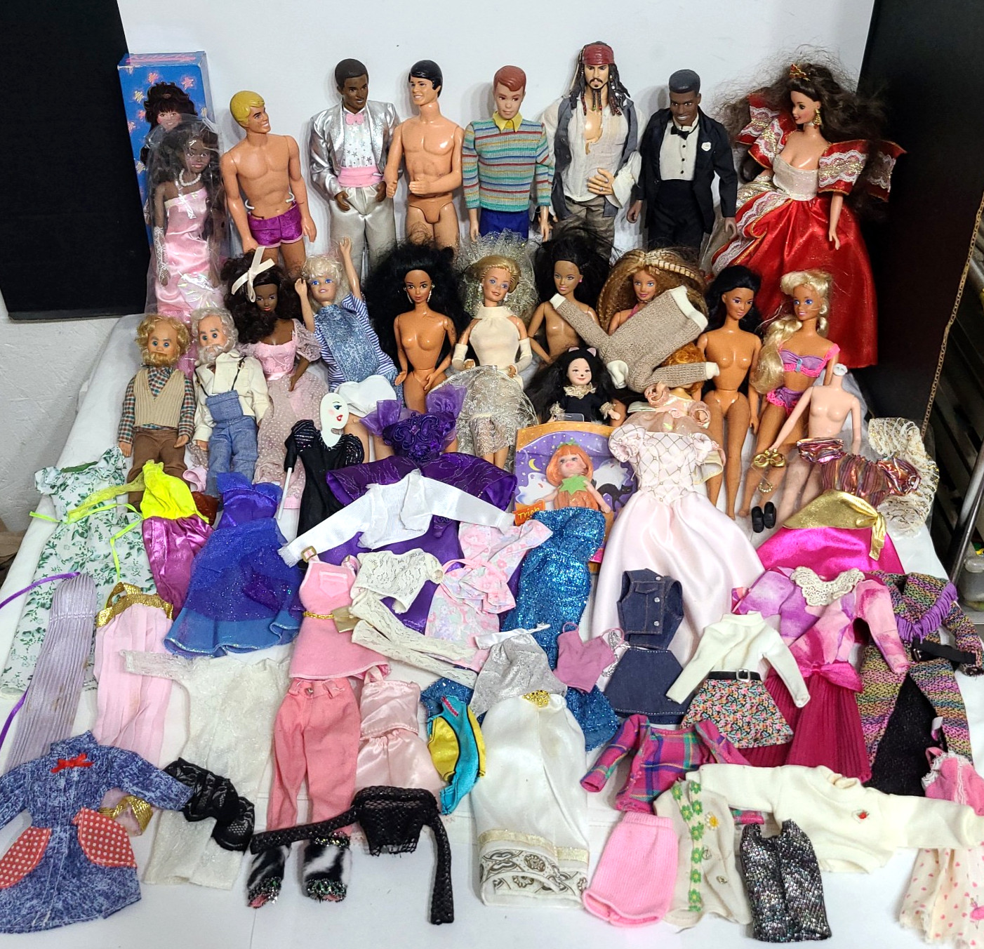 Huge Barbie Ken Fashion Doll Clothing Lot