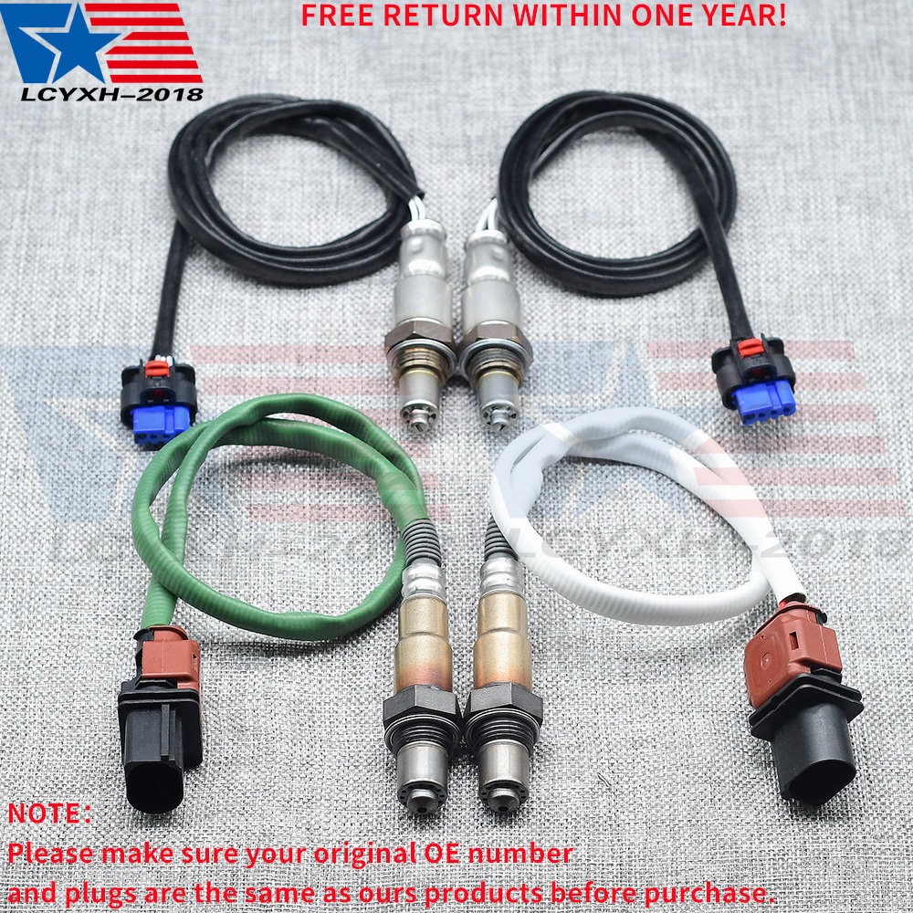 4pcs Up+Downstream Oxygen Sensor O2 For 2018-2020 Ford F-150 XL XLT 2.7L Turbo