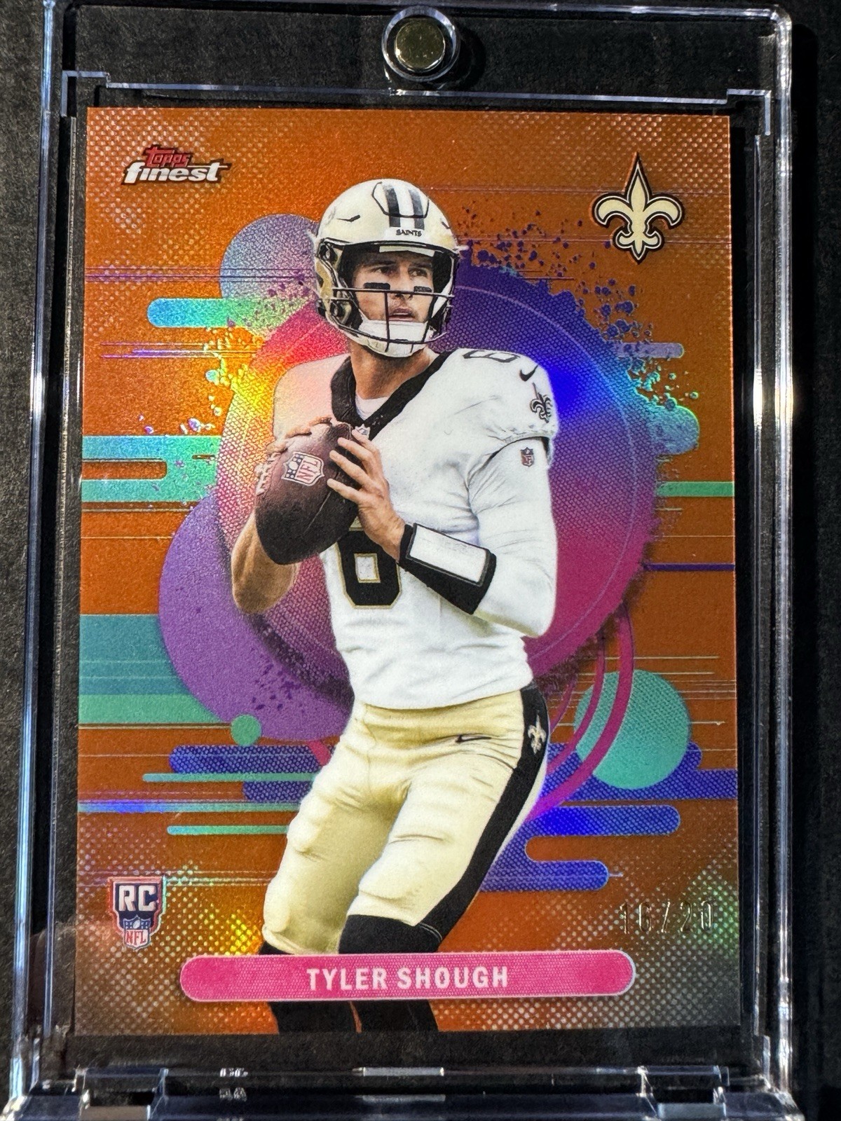 2025 Topps Finest Tyler Shough RC Rookie #103 Orange Parallel /20 🔥 2025 Topps Finest Tyler Shough RC Rookie #103 Orange Parallel /20 🔥