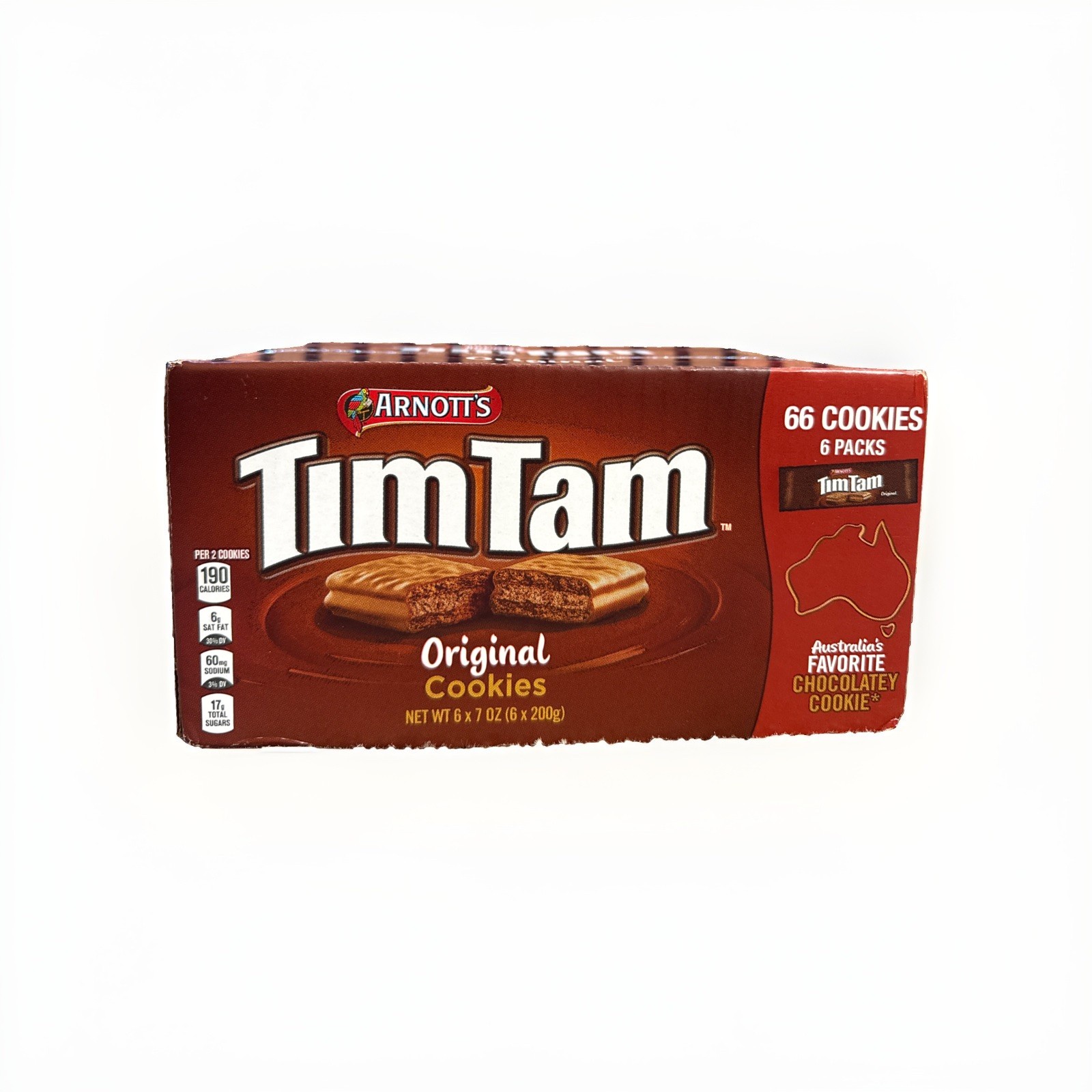 Arnott\'s Tim Tam Original Cookies 6 Pack 42 oz 66 Cookies Favorite Chocolate New