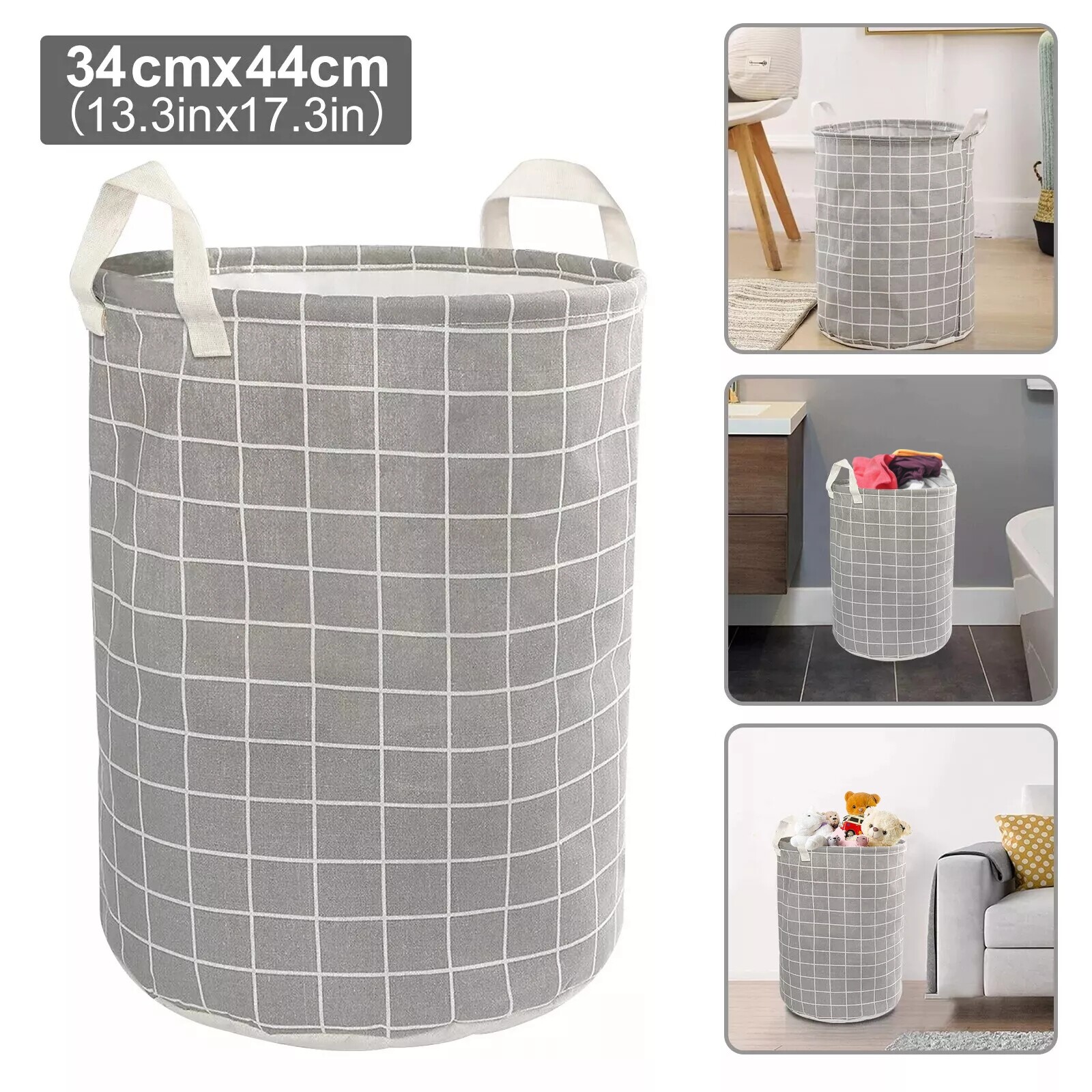 Large Foldable Storage Laundry Hamper, Dirty Clothes Basket, Wash Bag Organizer