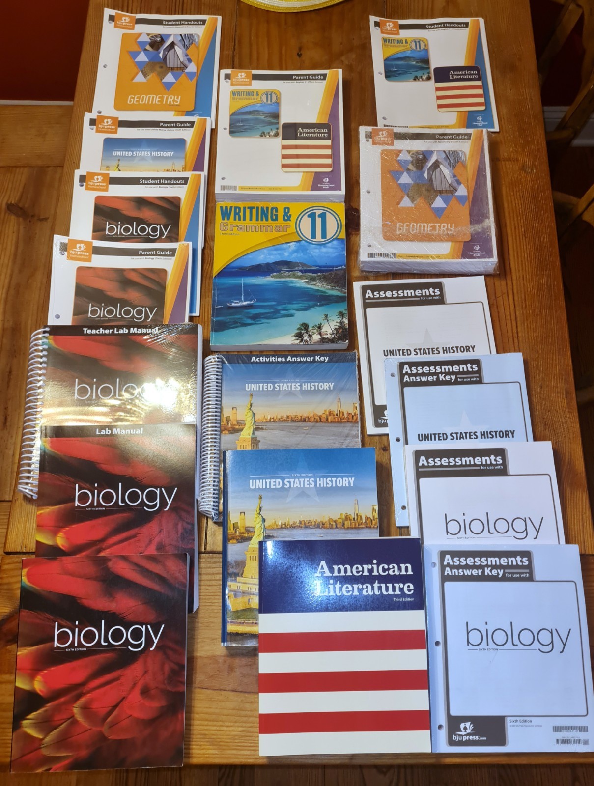 Homeschool Curriculum 11th Grade. BJU Press. Entire Set Guides, Books, Tests. Homeschool Curriculum 11th Grade. BJU Press. Entire Set Guides, Books, Tests.