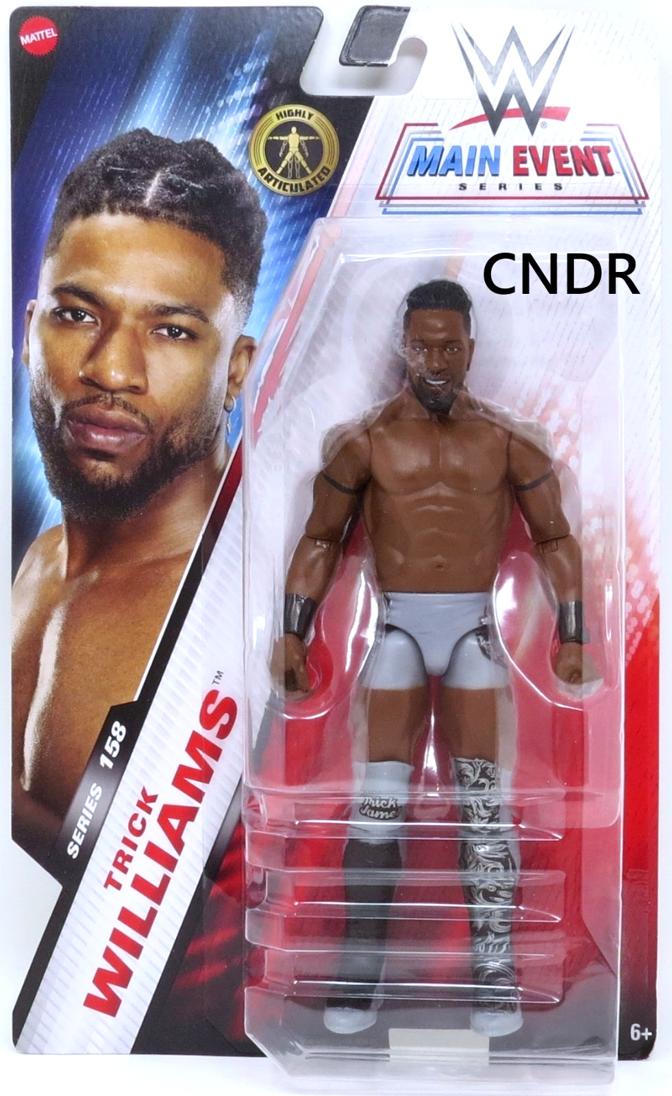 2025 Mattel WWE Wrestling Basic Main Event Series 158 TRICK WILLIAMS nxt tna SEE