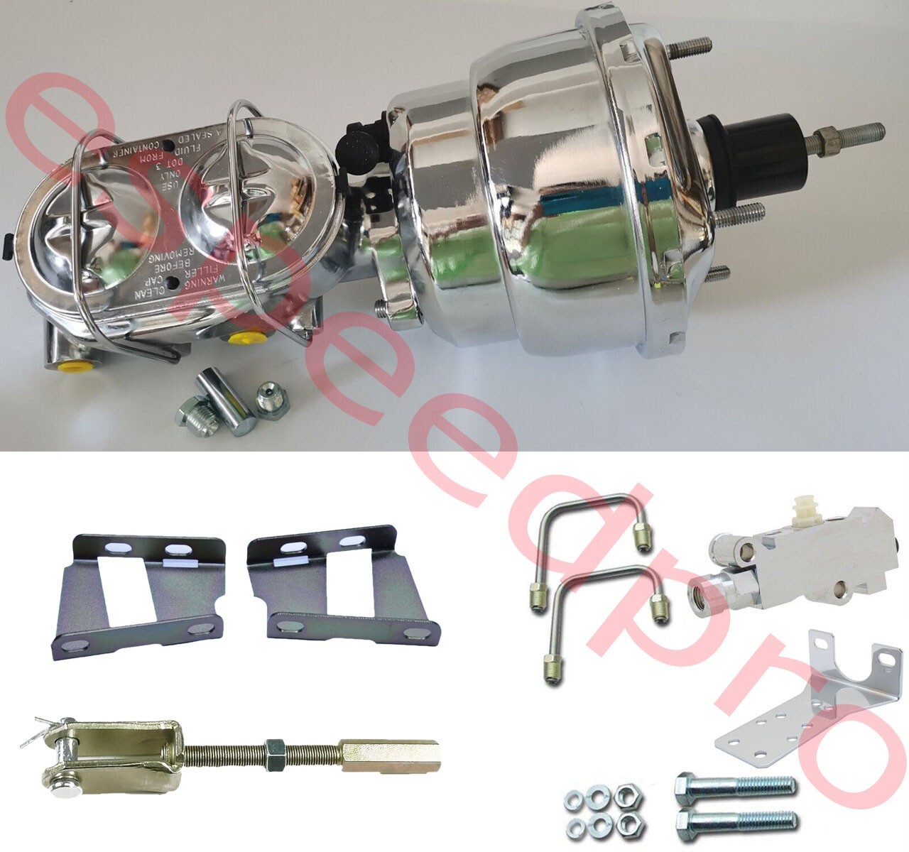 1965-68 & 69-70 Chevy Impala Power Brake Booster Conversion for Disc Drum Kit