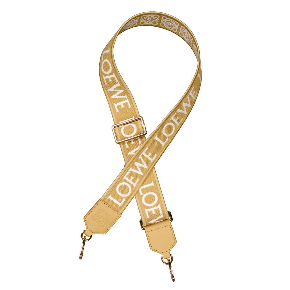 Loewe Anagram Strap In Jacquard And Calfskin - Sahara C073T87X01.6715