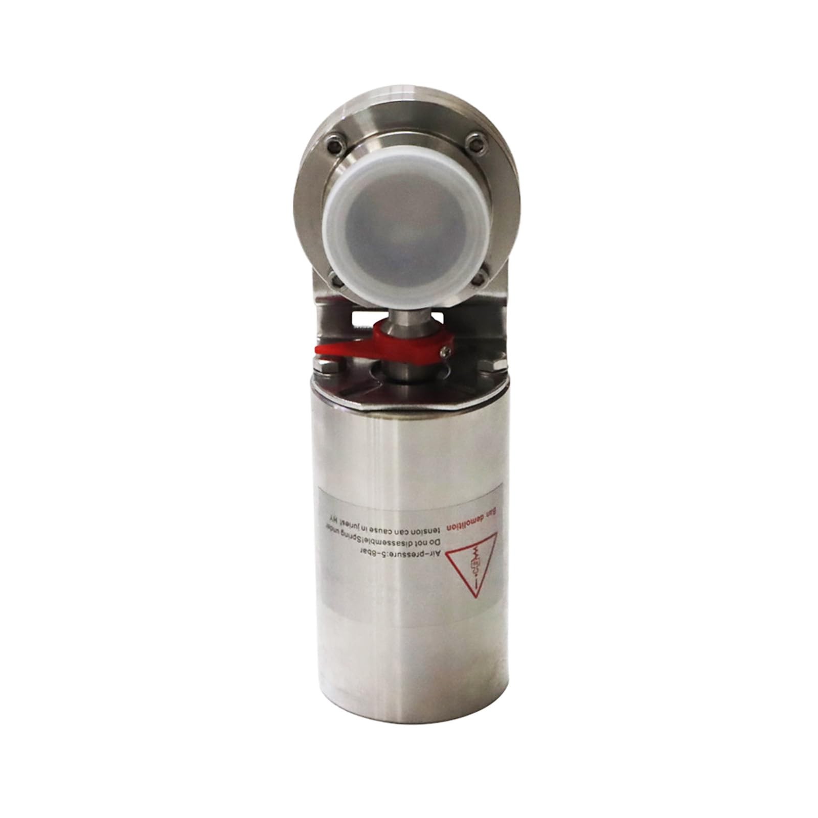 INTBUYING Pneumatic Actuator Butterfly Value,2\'\' Stainless Steel Regulating Flow