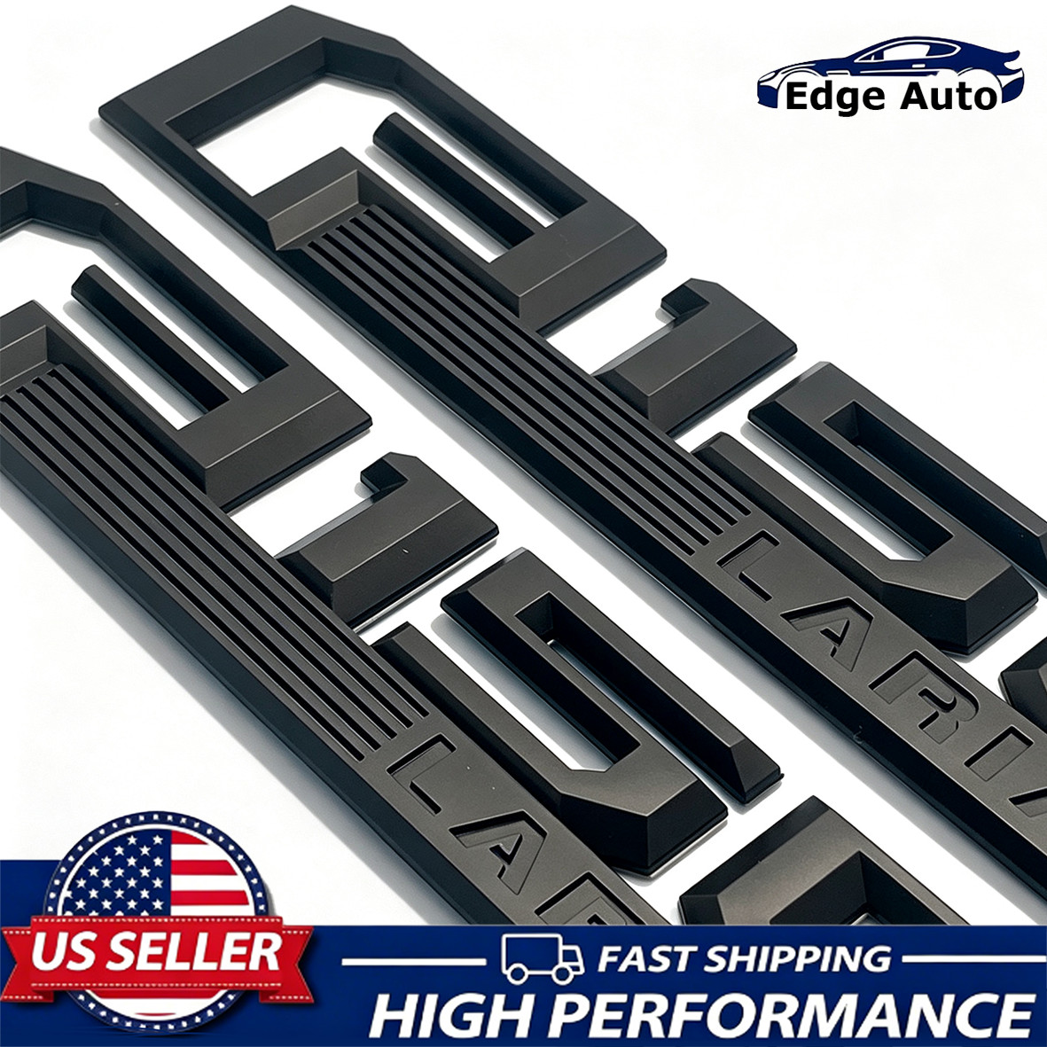 2PC Fender Side Emblem For F-150 2015-2020 Lariat Emblem Matte Black Truck Badge