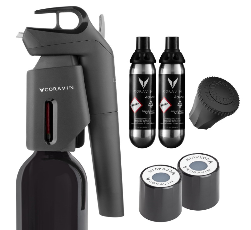 Coravin Timeless Three+ Wine Preservation System with Argon Capsules Aerator Coravin Timeless Three+ Wine Preservation System with Argon Capsules Aerator