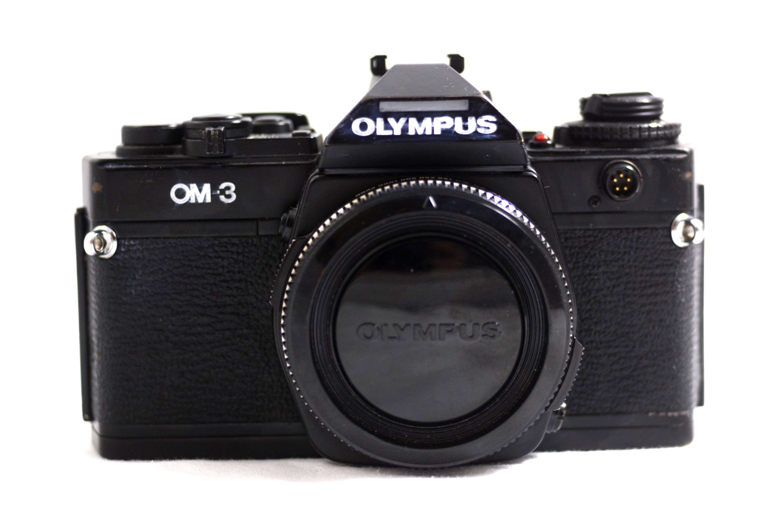 VINTAGE OLYMPUS OM-3 BLACK SLR CAMERA BODY 1980's