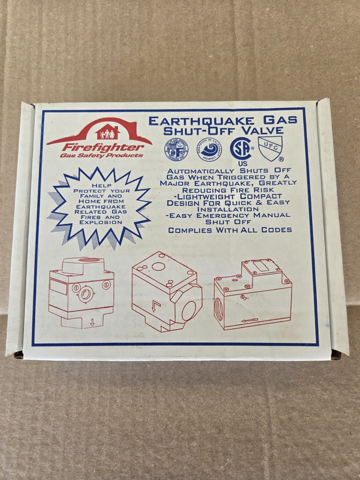 Little Firefighter AGV-125 Earthquake Automatic Gas Shut-Off Valve 1.25 Little Firefighter AGV-125 Earthquake Automatic Gas Shut-Off Valve 1.25