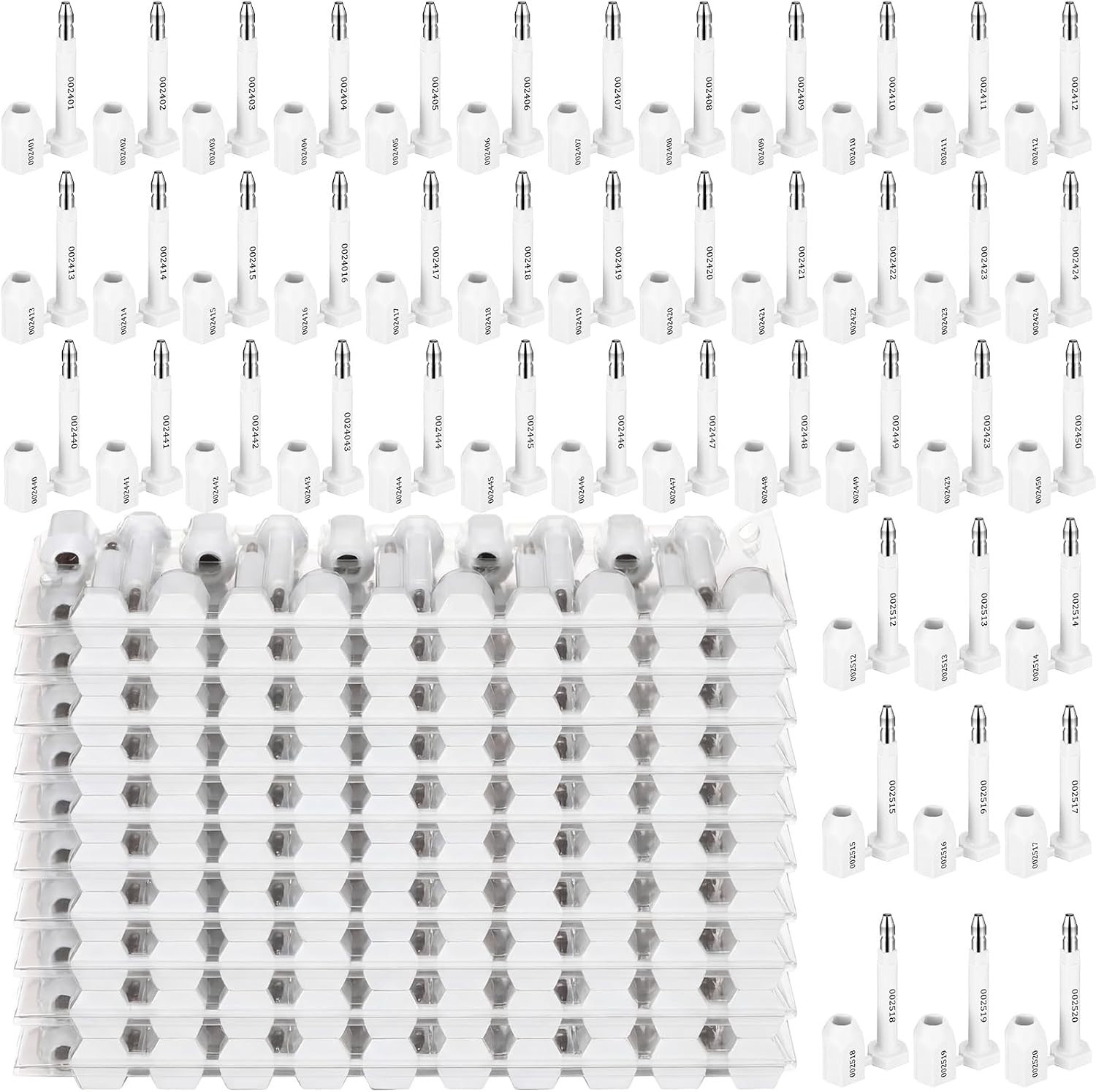 250PCS High Security Bolt Shipping Seal Cargo Container Seals for Truck Trailers 250PCS High Security Bolt Shipping Seal Cargo Container Seals for Truck Trailers