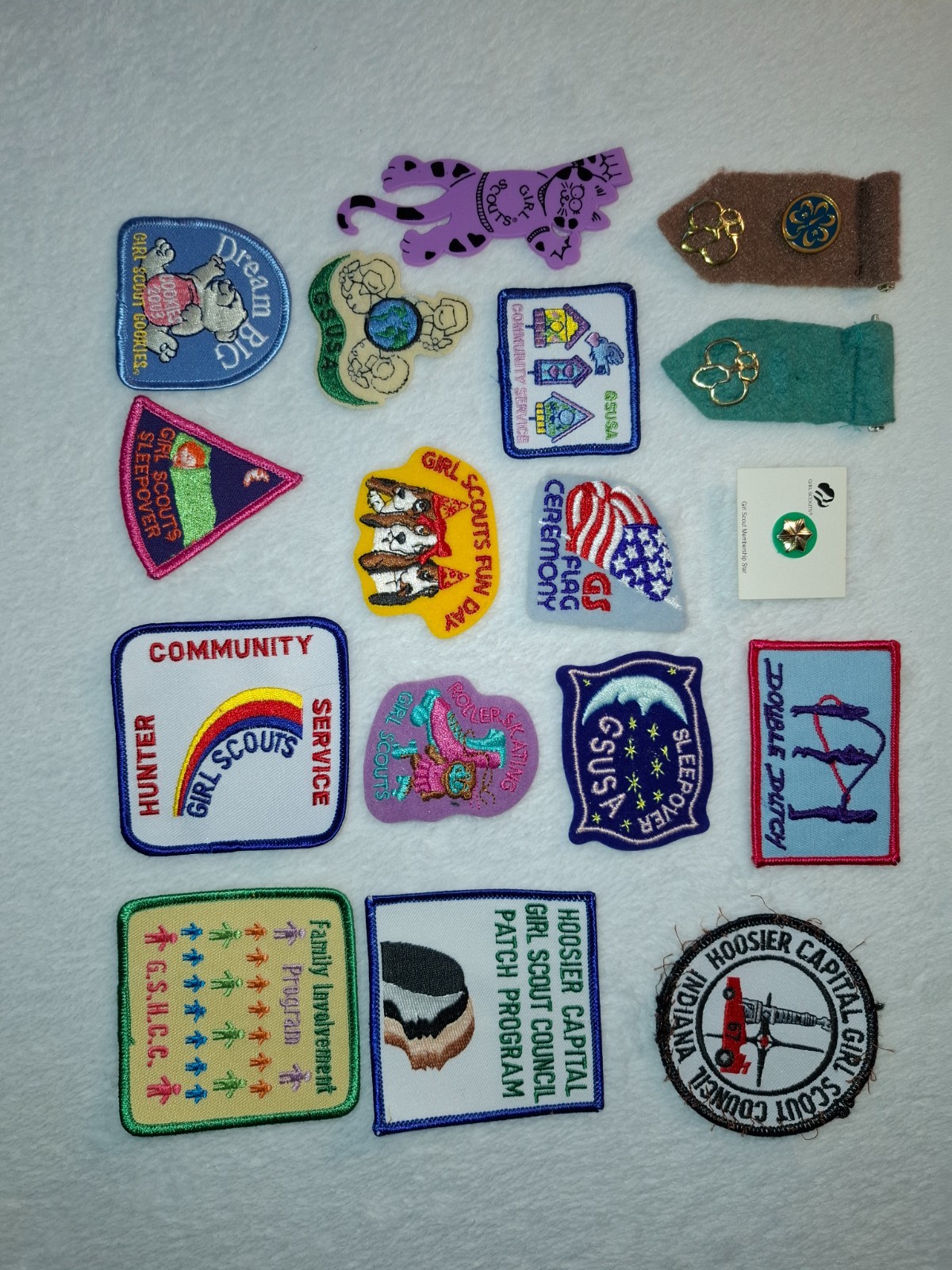 Vintage Girl Scout Loose Patches Pins Badges Bundle – Collector\'s Lot