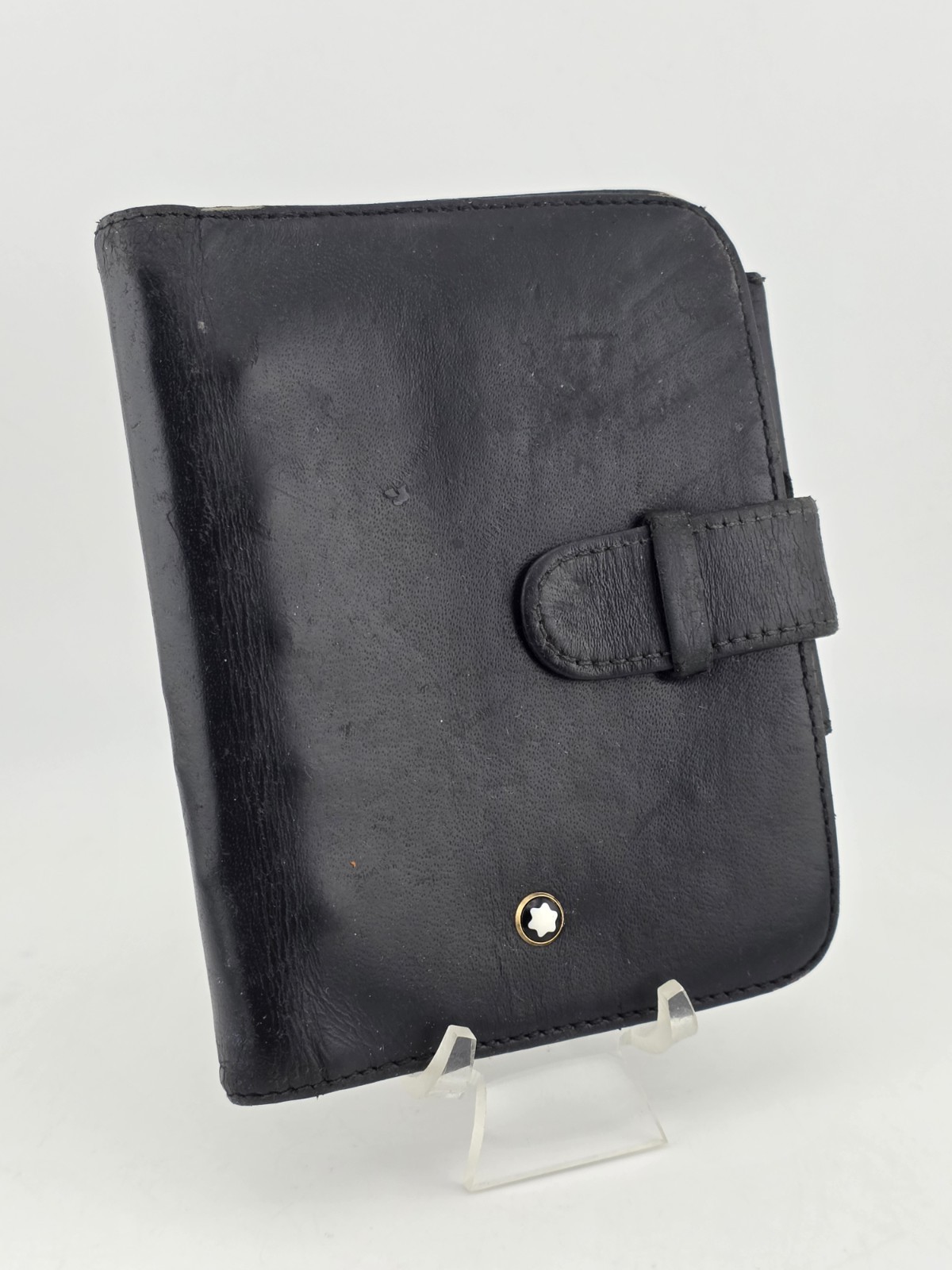 VTG MONTBLANC BOHEME 106788 POCKET ORGANIZER-WALLET BLACK-PEARL LEATHER ITALY VTG MONTBLANC BOHEME 106788 POCKET ORGANIZER-WALLET BLACK-PEARL LEATHER ITALY