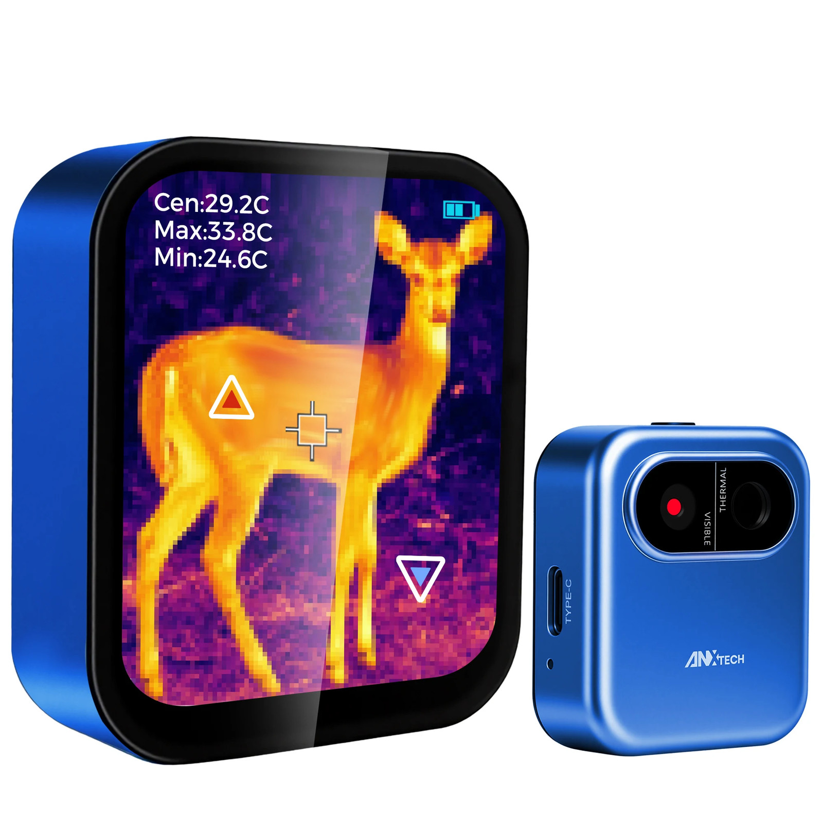 Mini Thermal Camera 80x60 IR Resolution Touchscreen Infrared Imager