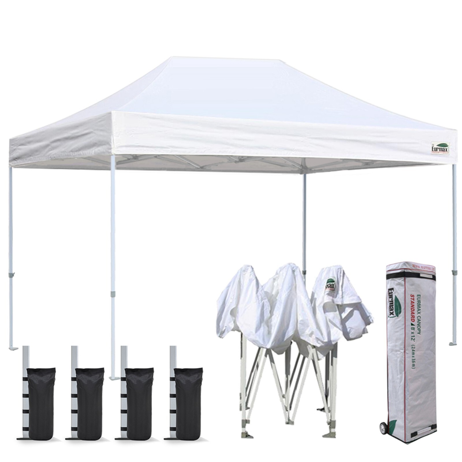 Eurmax 8x12 Pop Up Canopy Folding Patio Gazebo Outdoor Sport Shelter Tent