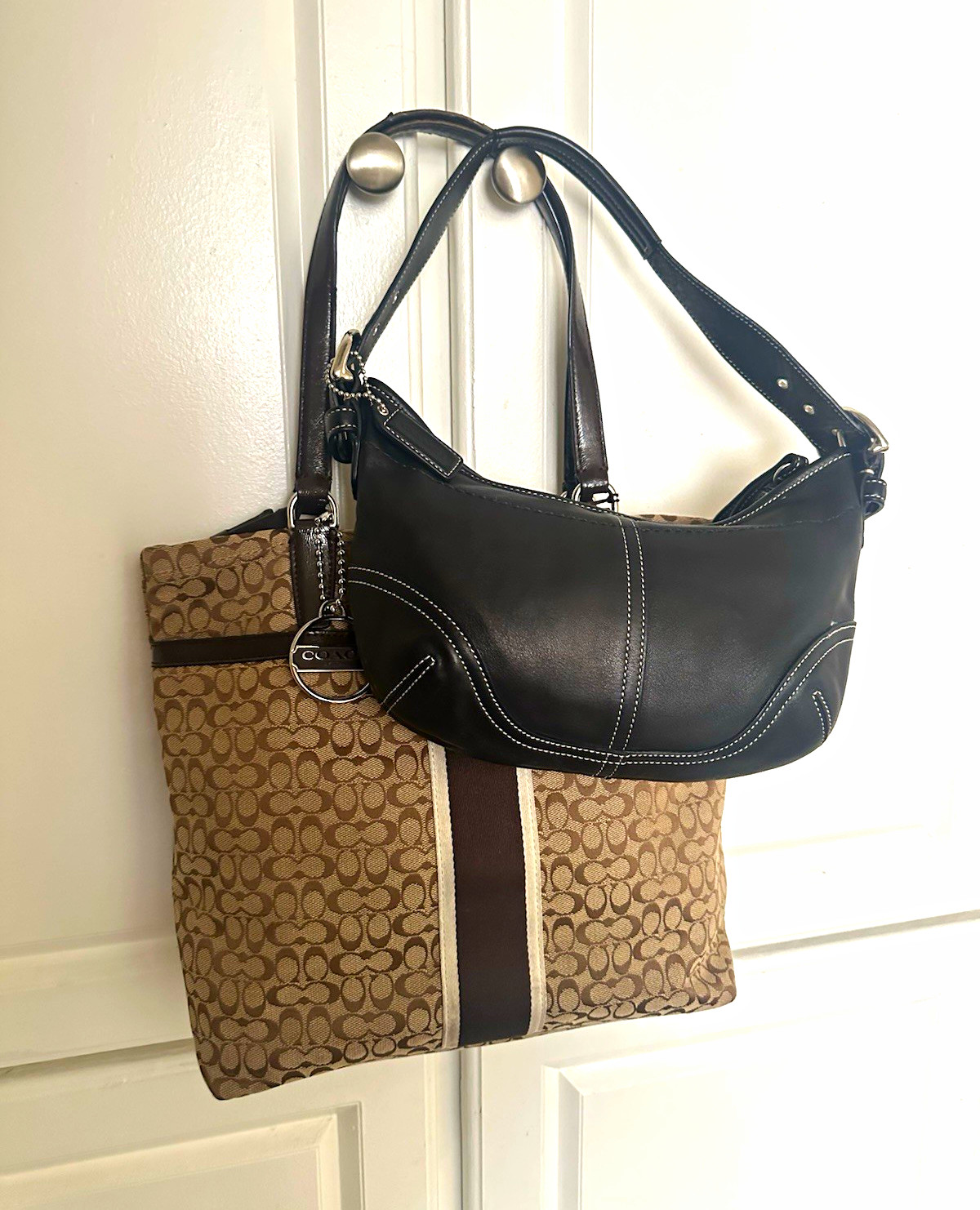 COACH VINTAGE HOBO & TOTE SHOULDER BAGS ($250.00 for both bags)