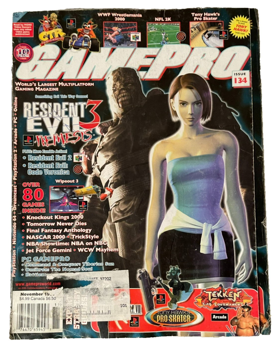 GamePro Issue 134 November 1999 Resident Evil 3 | Vintage Gaming Magazine