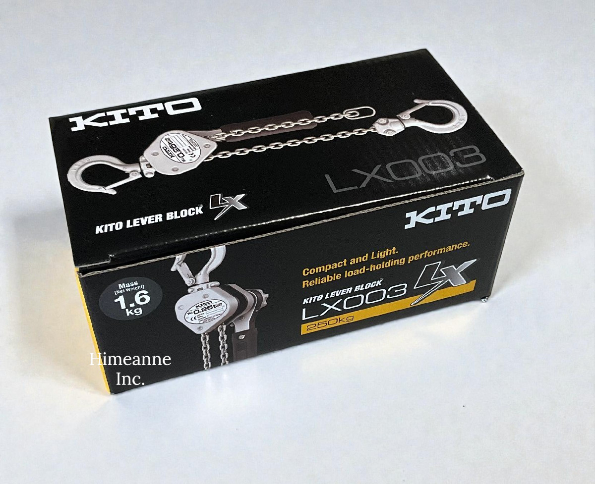 KITO LX003 250kg 0.25 Ton Hand Operated Lifting Device Compact Industrial Tool