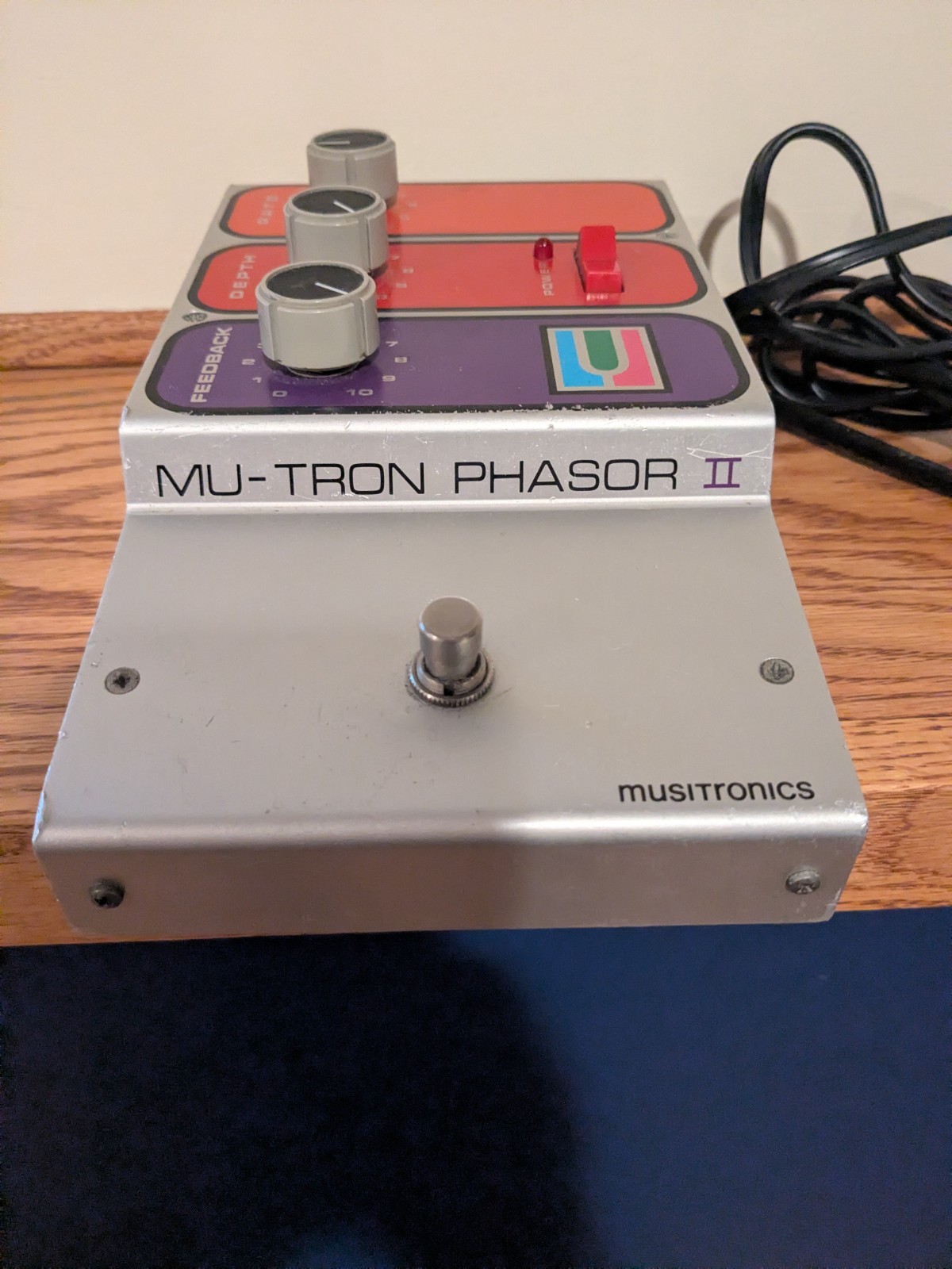 Musitronics MU-TRON PHASOR II Vintage Guitar Effects Pedal, all original. Musitronics MU-TRON PHASOR II Vintage Guitar Effects Pedal, all original.