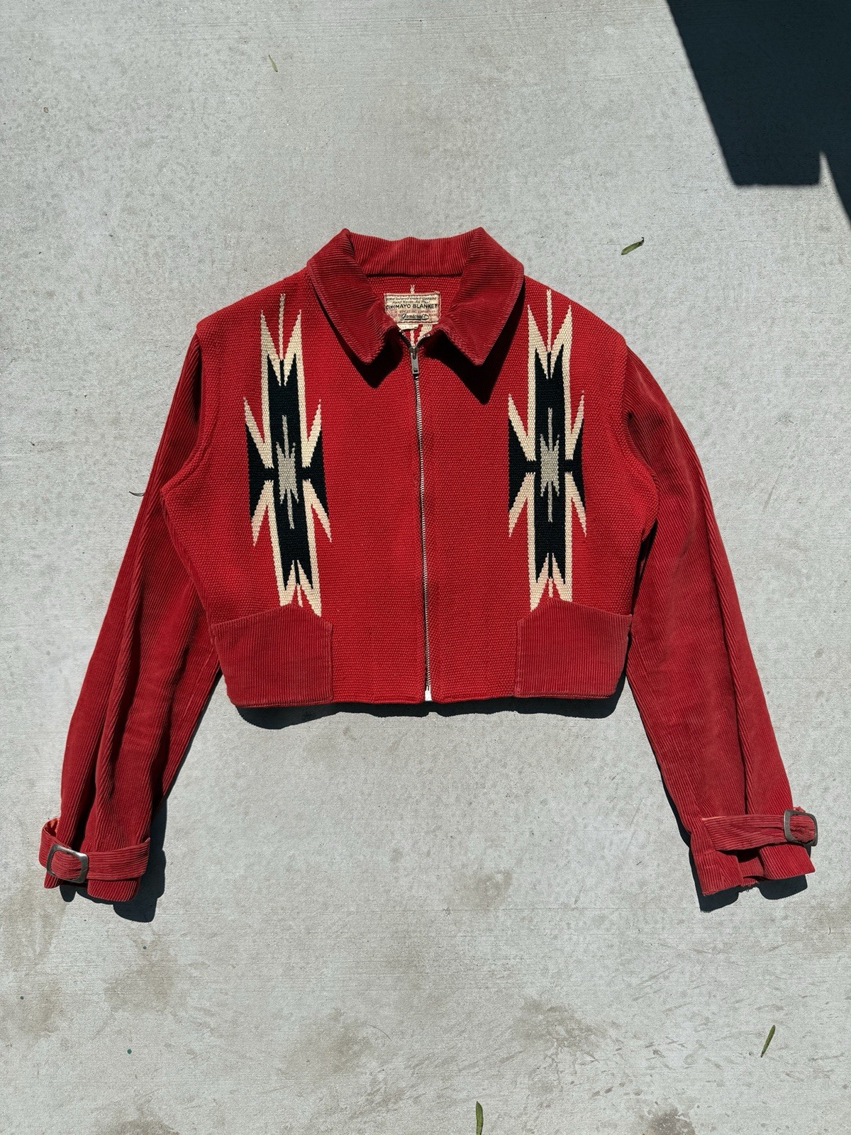 Vintage Handcrafted Ganscraft Chimayo Blanket Jacket Youth 18 Small Vintage Handcrafted Ganscraft Chimayo Blanket Jacket Youth 18 Small