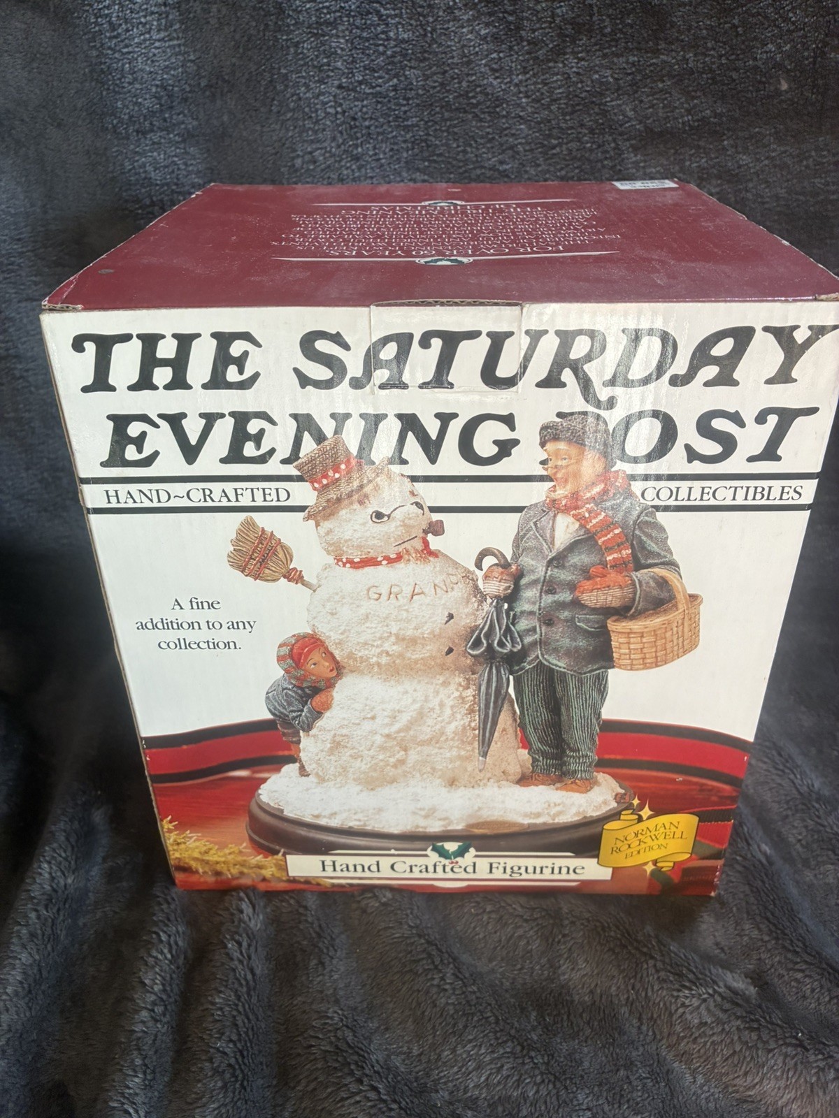 The Saturday Evening Post Hand Crafted Figurine Santa Christmas
