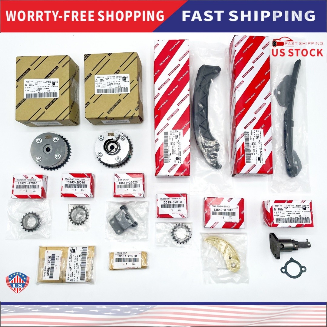 OEM Timing Chain Kit VVT Gears For 2009-2015 Corolla Scion xD 1.8L 2ZRFE