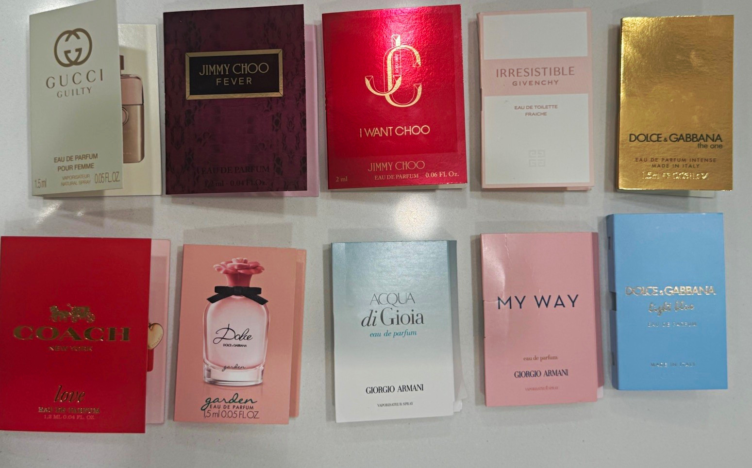 10 X Women’s Designer Perfume Sample Assorted Lot 10 X Women’s Designer Perfume Sample Assorted Lot