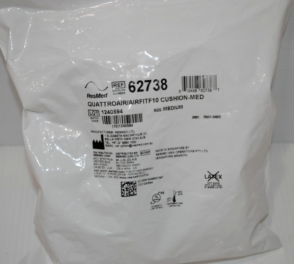 resmed quattroair airfit 10 cushion medium 62738
