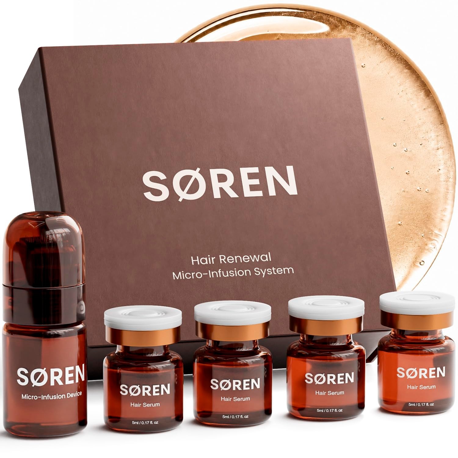 Micro Infusion Hair Renewal System by SOREN – Saw Palmetto & Peptide Scalp Treat