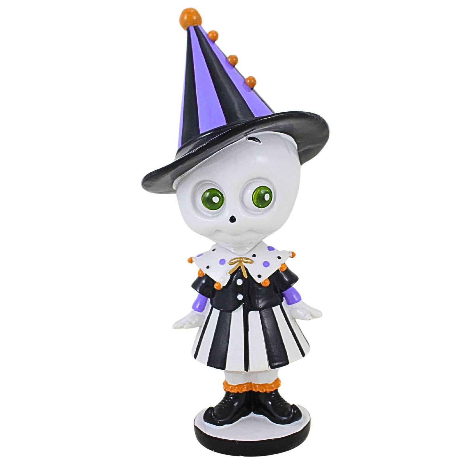 December Diamonds Witch Hat Skeleton Girl Figurine Whimsy Halloween
