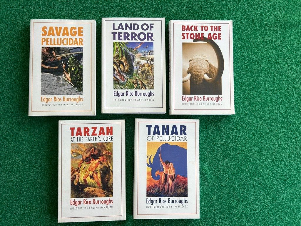 EDGAR RICE BURROUGHS Pellucidar Series Lot of 5 Bison Books Trade Paperbacks