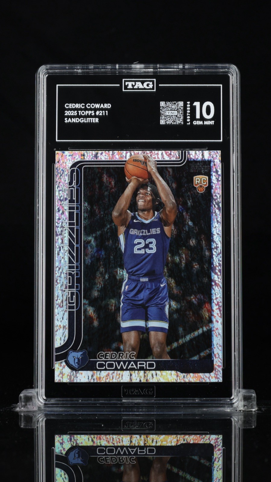 2025 Topps #211 Cedric Coward SANDGLITTER RC TAG 10 Pop 1 2025 Topps #211 Cedric Coward SANDGLITTER RC TAG 10 Pop 1