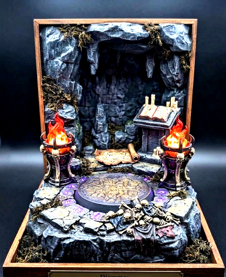 Overlord of Despair The Necromancer’s Sanctum 1:12 Scale Ritual Chamber Diorama