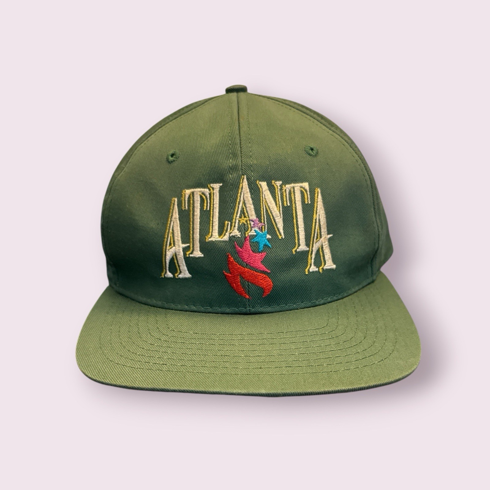 Vintage 1996 Logo 7 Atlanta Summer Olympics SnapBack Hat 1990\'s Vintage 1996 Logo 7 Atlanta Summer Olympics SnapBack Hat 1990\'s