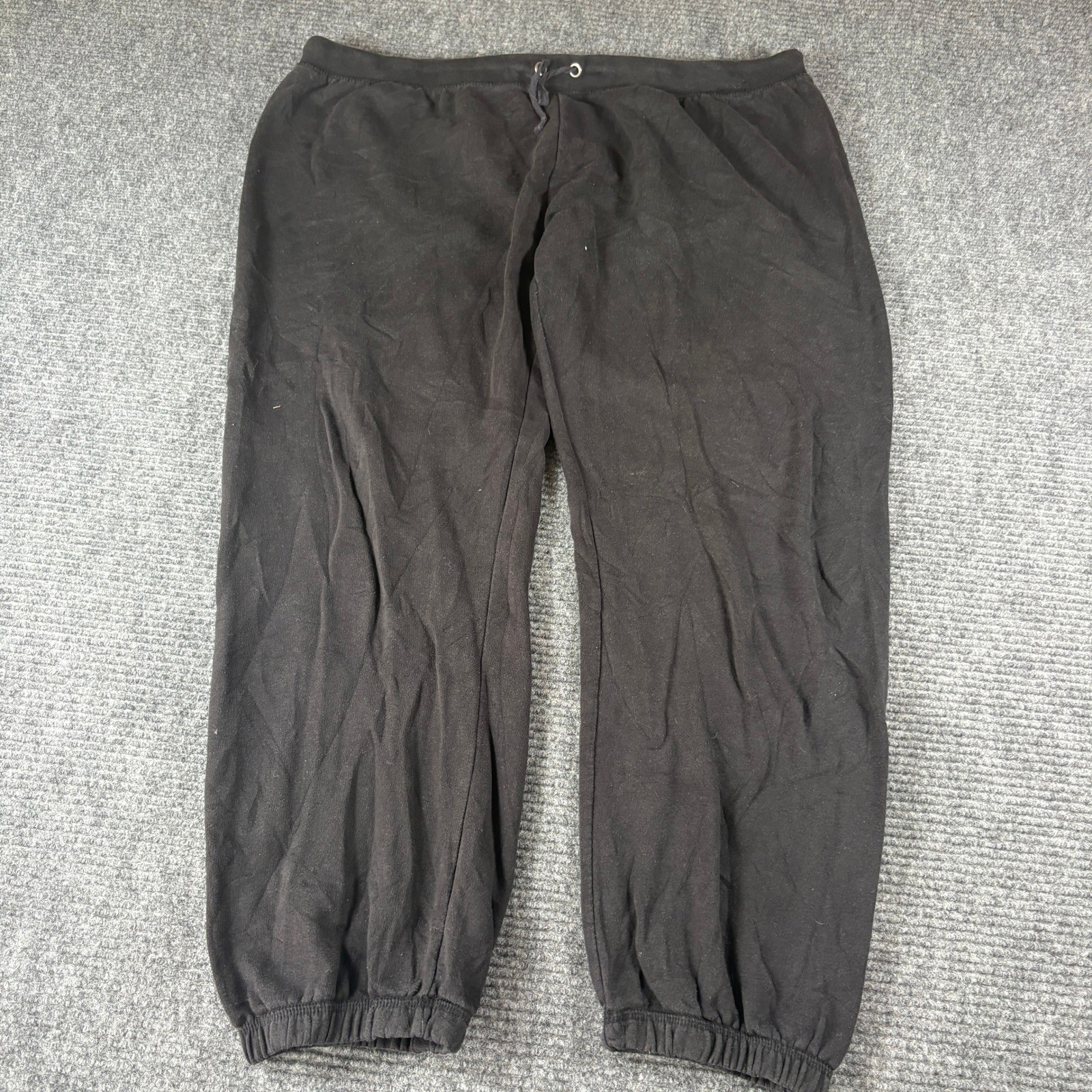 Bobbie Brooks Plus Size 3X Black Sweatpants Elastic Waist Drawstring Joggers