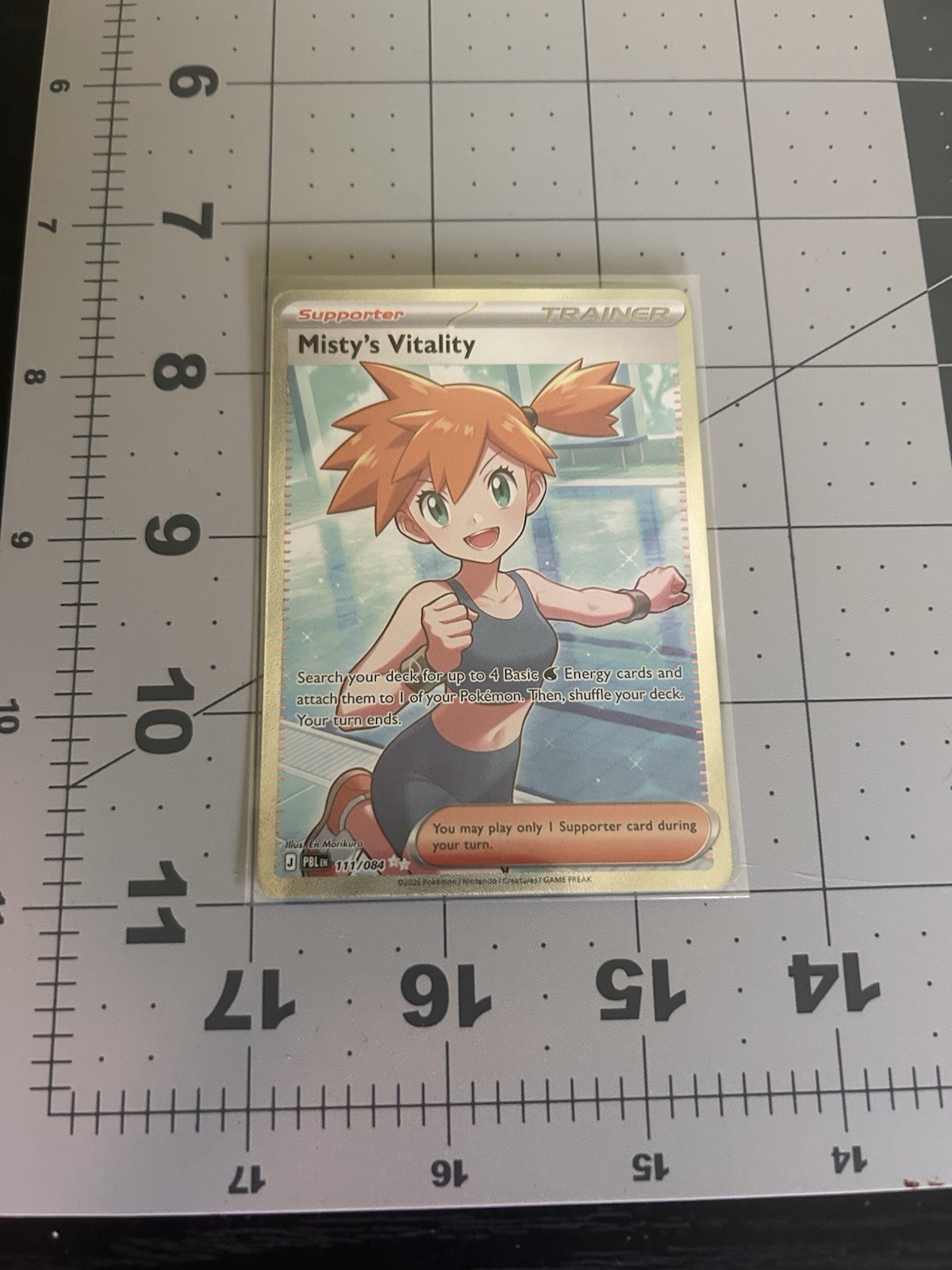 Misty's Vitality Ultra Rare 111/084 Me05: Pitch Black Holo pokemon tcg NM Misty's Vitality Ultra Rare 111/084 Me05: Pitch Black Holo pokemon tcg NM