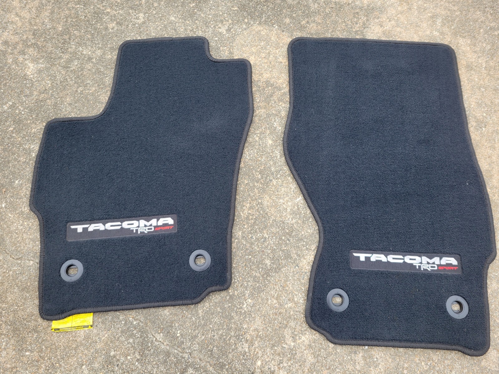 OEM 2024-27 Toyota Tacoma TRD Sport Black Carpet Floor Mats Set of 2 Front