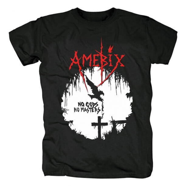 Vtg Amebix Band Gods No Masters Cotton Unisex All Size Black Tee Shirt