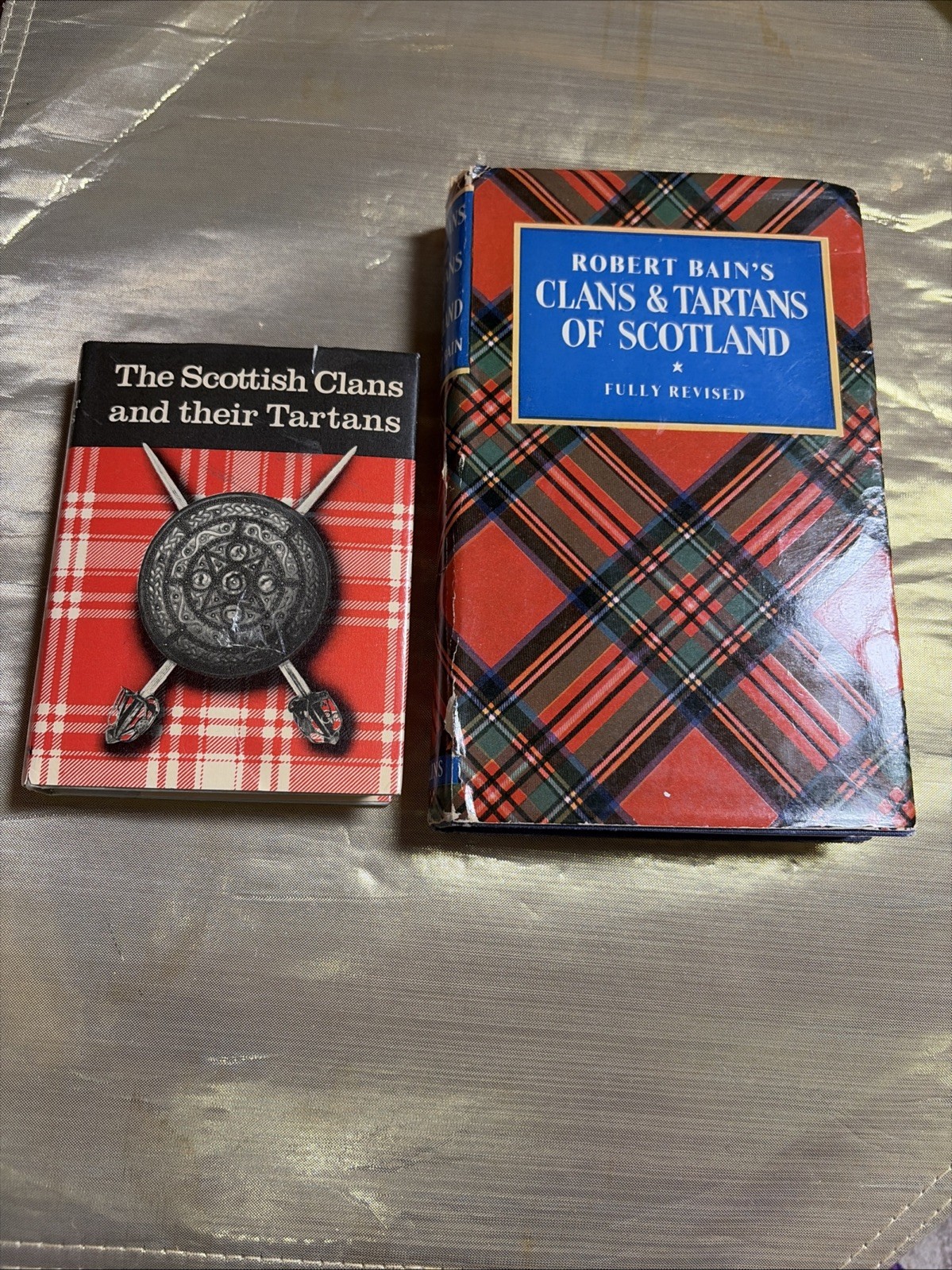 2 Vintage Scottish Heritage Books  - Clans And Tartans -VG